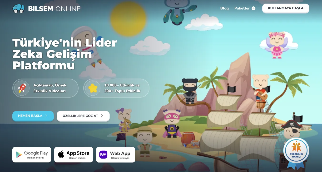 BİLSEM Online ekran görüntüsü